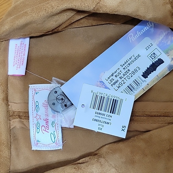 Panhandle | Microsuede Light Brown Rust Blazer - Picture 6 of 7